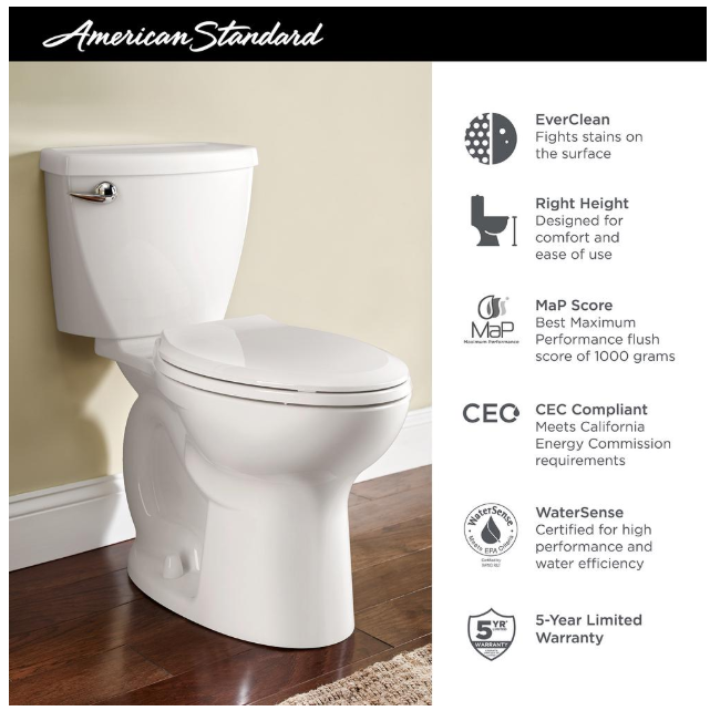 Favorite Finds- American Standard Cadet 3 Toilet - The Hacks Life